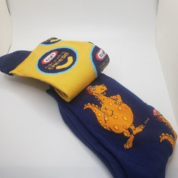 Kraft mac and cheese Dinosaur crew socks - Picture 4 of 6